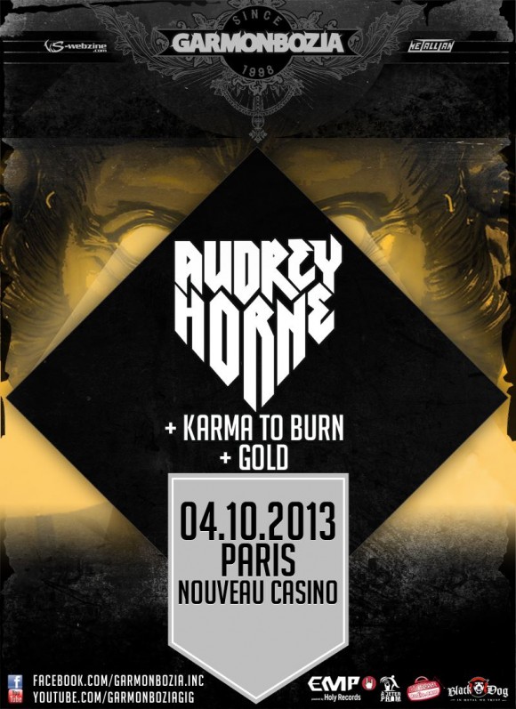 2013.10.04 - Audrey Horne + Karma To Burn, Nouveau Casino, Paris, France (2)