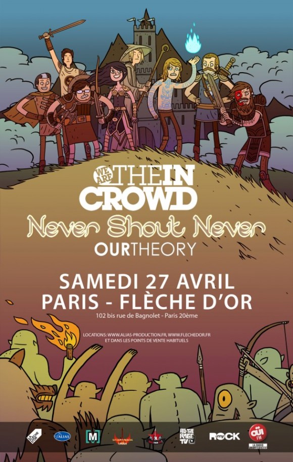 NEVER SHOUT NEVER 27 AVRIL 2013