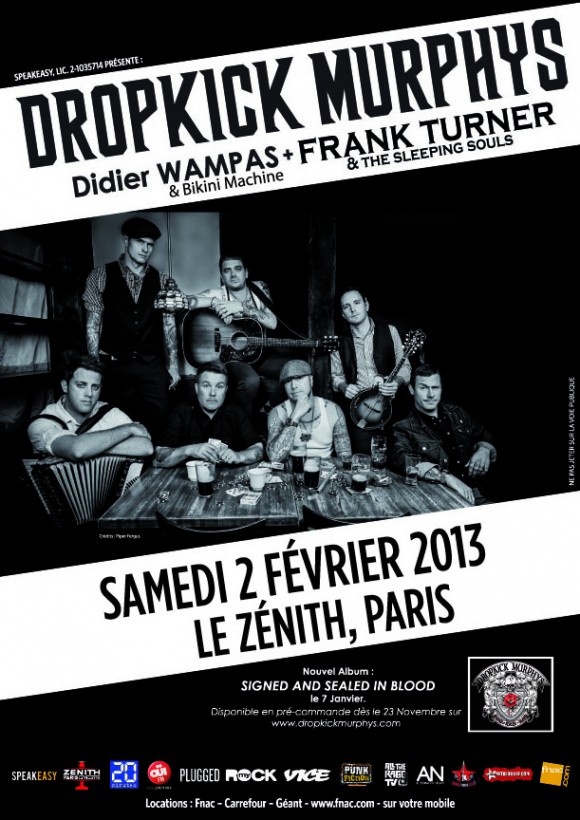 Dropkick Murphys @ Zénith de Paris