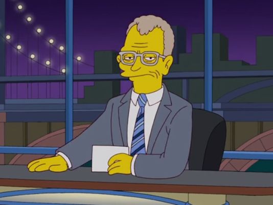 DAVID LETTERMAN SIMPSONS