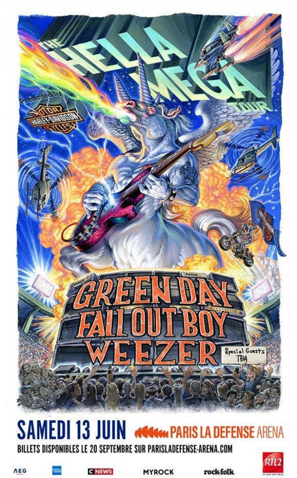 THE HELLA MEGA TOUR - GREEN DAY WEEZER FALL OUT BOY INTERRUPTERS 2020